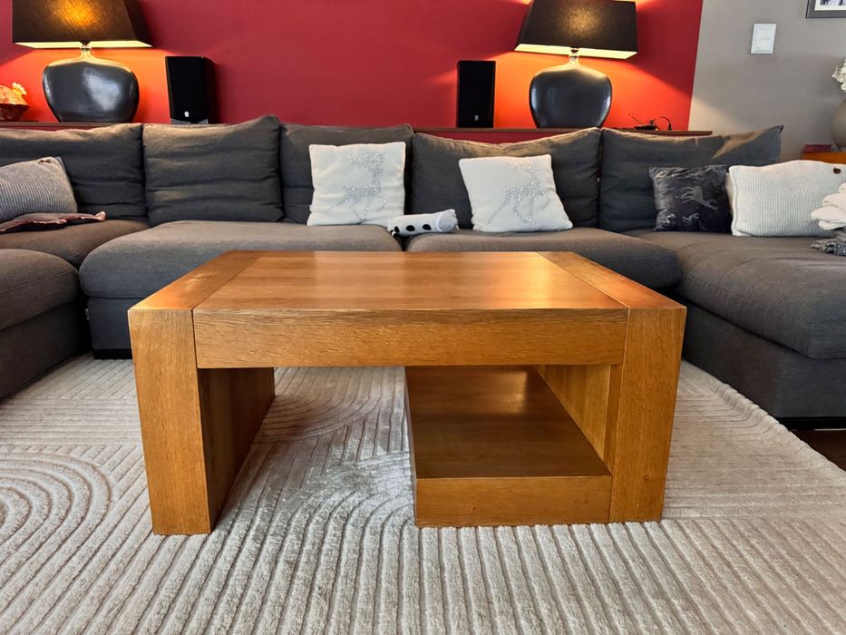 Komplet dębowych mebli do salonu