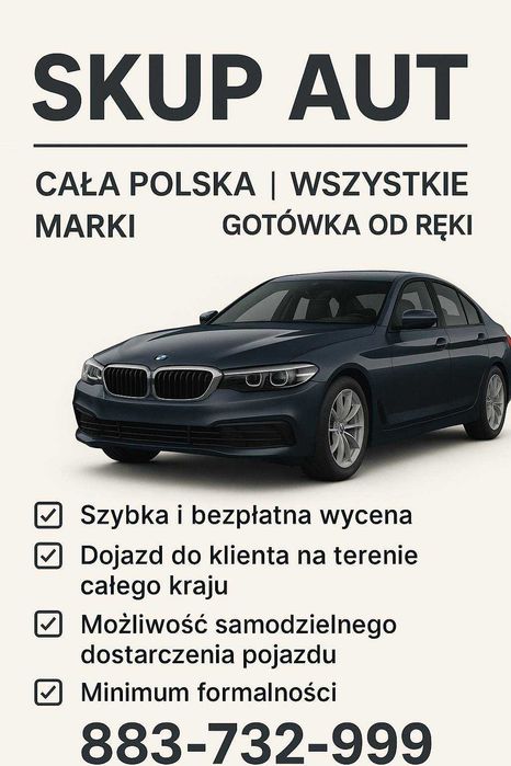 Skup Aut • Skup Samochodów • NAJWYŻSZE CECNY WARSZAWA +200KM
