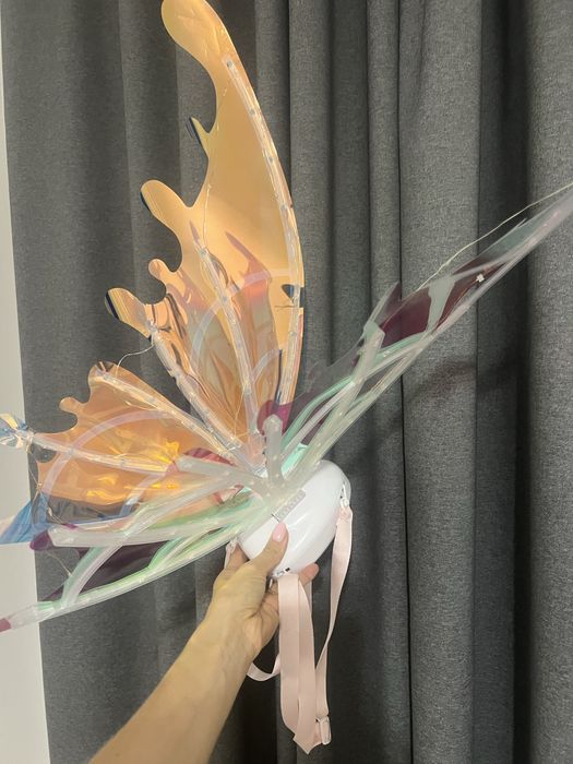 Крила дитячі на плечі музичні, світяться