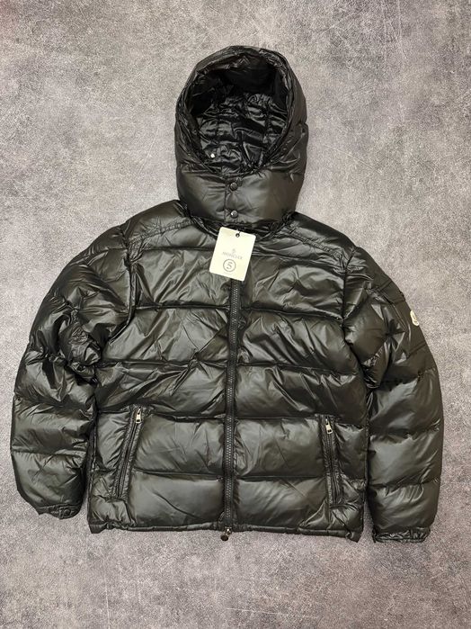 Moncler Maya Puffer Jacket чорна куртка пуховик монклер мая