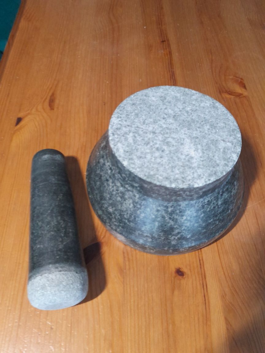 Moździerz granitowy 16cm/ 8.5cm nowy Kesper 71501 z młotkiem