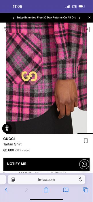 Пальто - рубашка Gucci женская