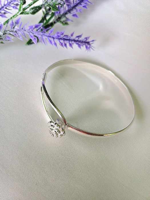 Srebrna Bransoletka - Kwiatuszek - pr.925