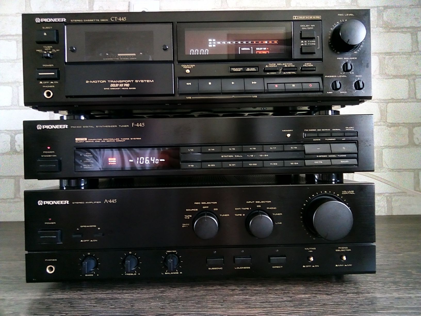 PIONEER A-445, CT-445, F-445