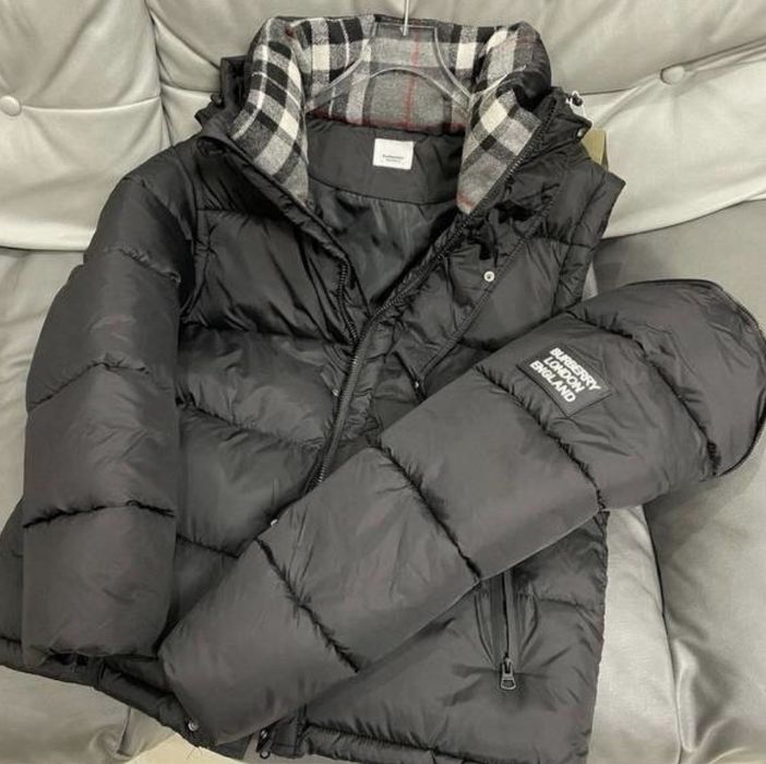Пуховик Burberry тепла від бренда барбері/ барбери/ Куртка зимняя