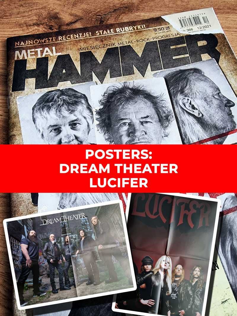 Metal Hammer 2021 - Deep Purple, Plakaty: Dream Theater, Lucifer