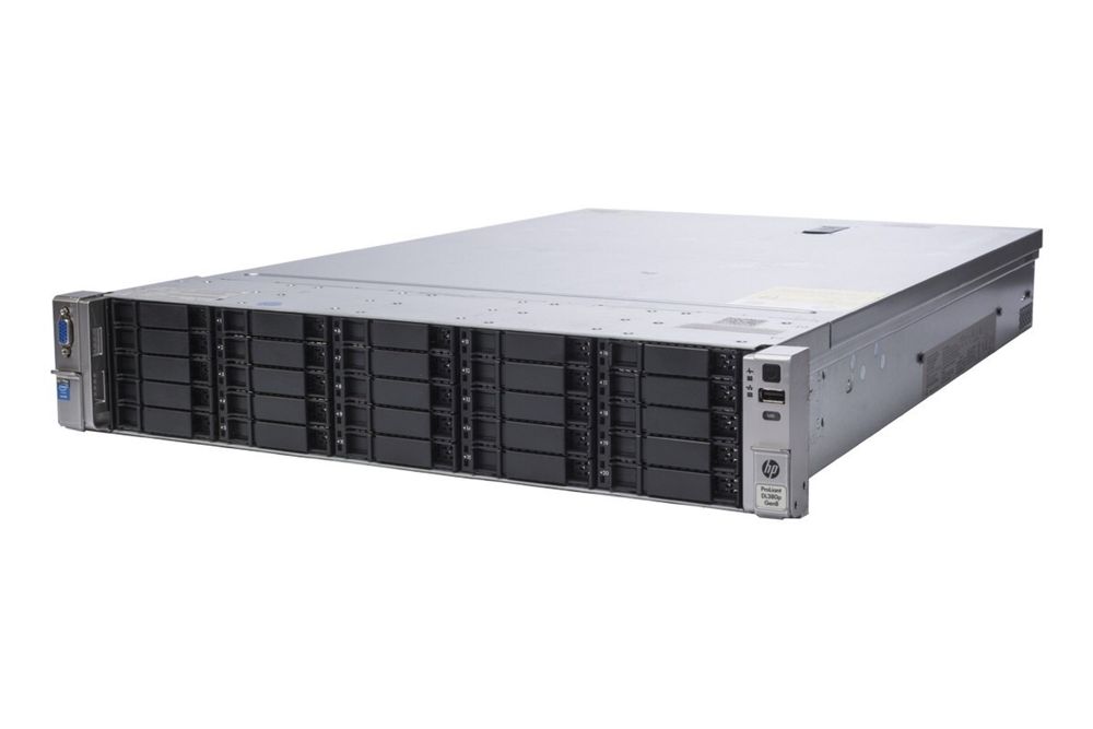 Сервер HP DL380p G8 SFF 25 HDD bays 2.5" 2x Xeon E5 2650 V2