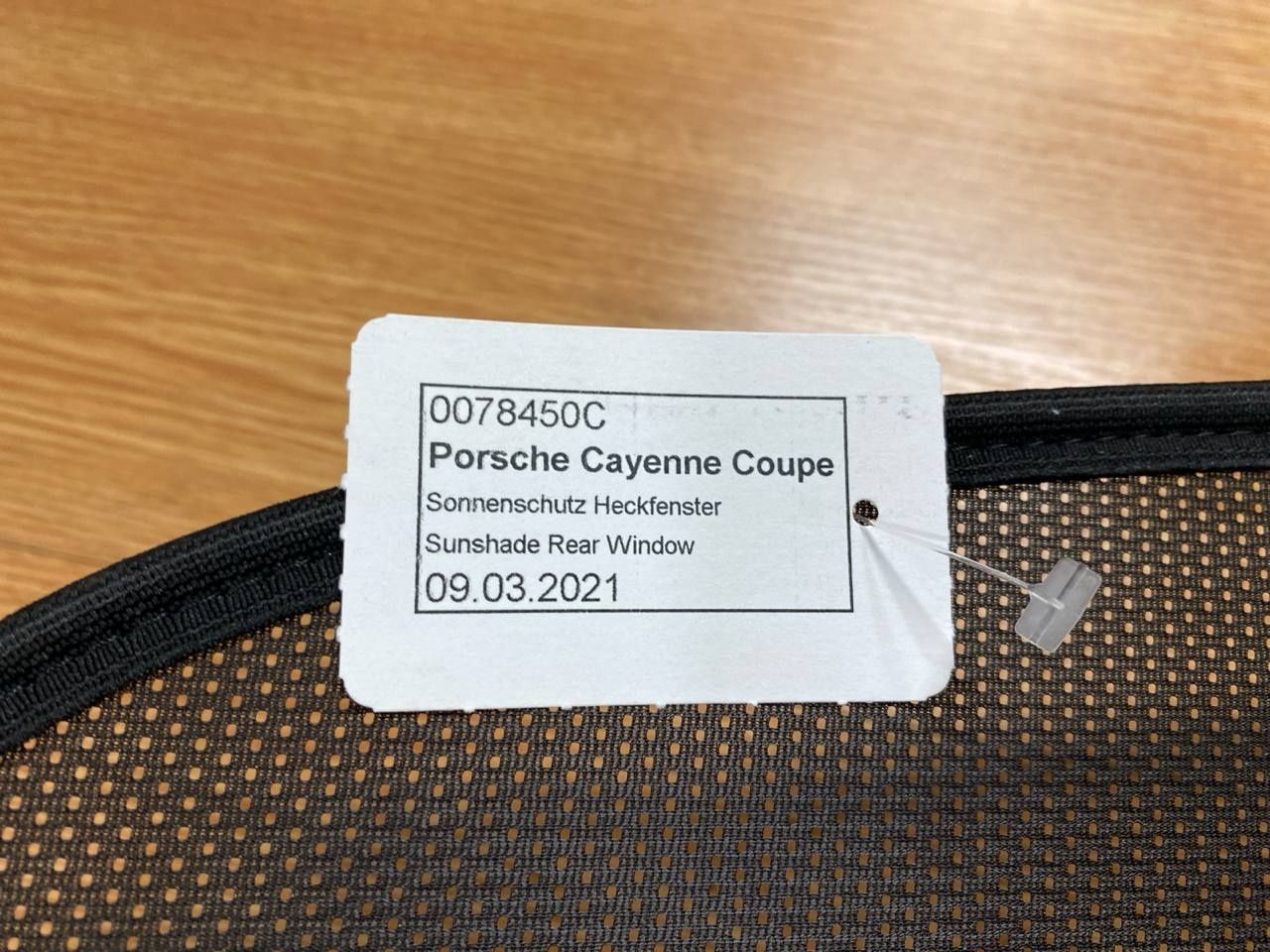 Porsche Cayenne 9y3 сонцезахисний козирок заднього вікна 9Y0044007
