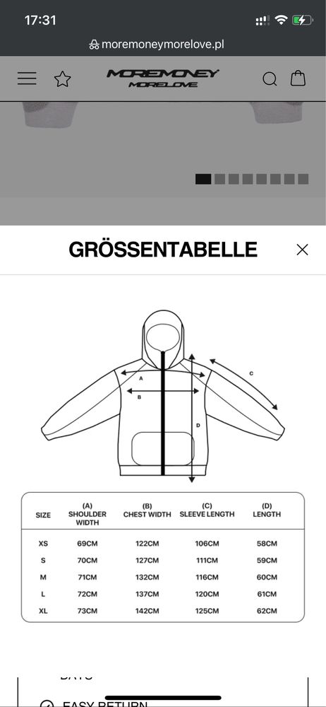 Bluza More Money More Love Multifaced Fleece Concrete L uniseks