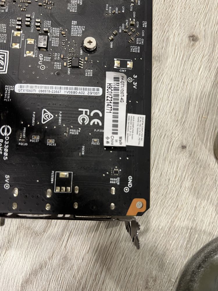 Placa Gráfica GeForce GTX 1050TI 4GB usada