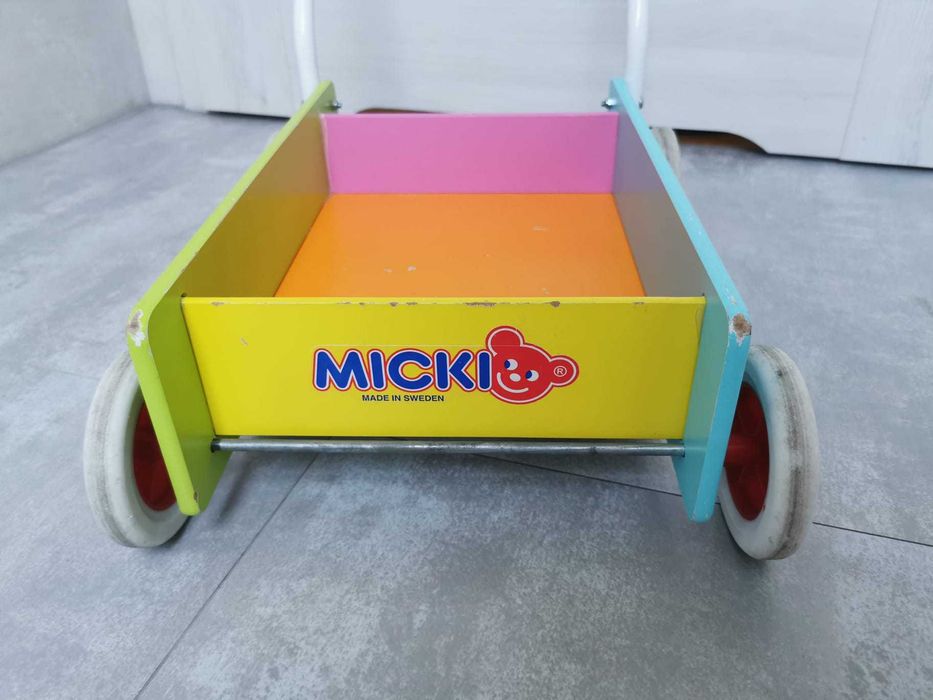 Micki chodzik wózek pchacz drewniany dla dziecka