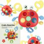 LT445 NOWY KRAB SENSORYCZNA zabawka gryzak dla dzieci popit grzechotka