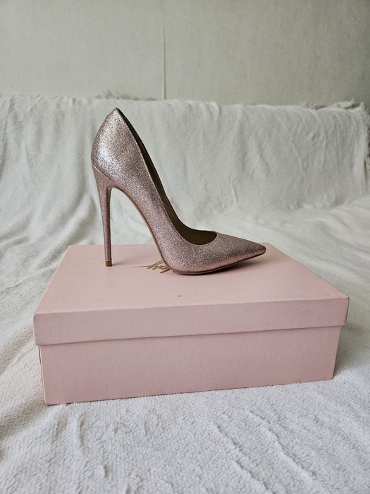 Туфлі MiaMay золоті з рожевим