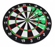 Tarcza do gry w dart rzutki lotki sizalowa zestaw 42 cm +6 rzutek
