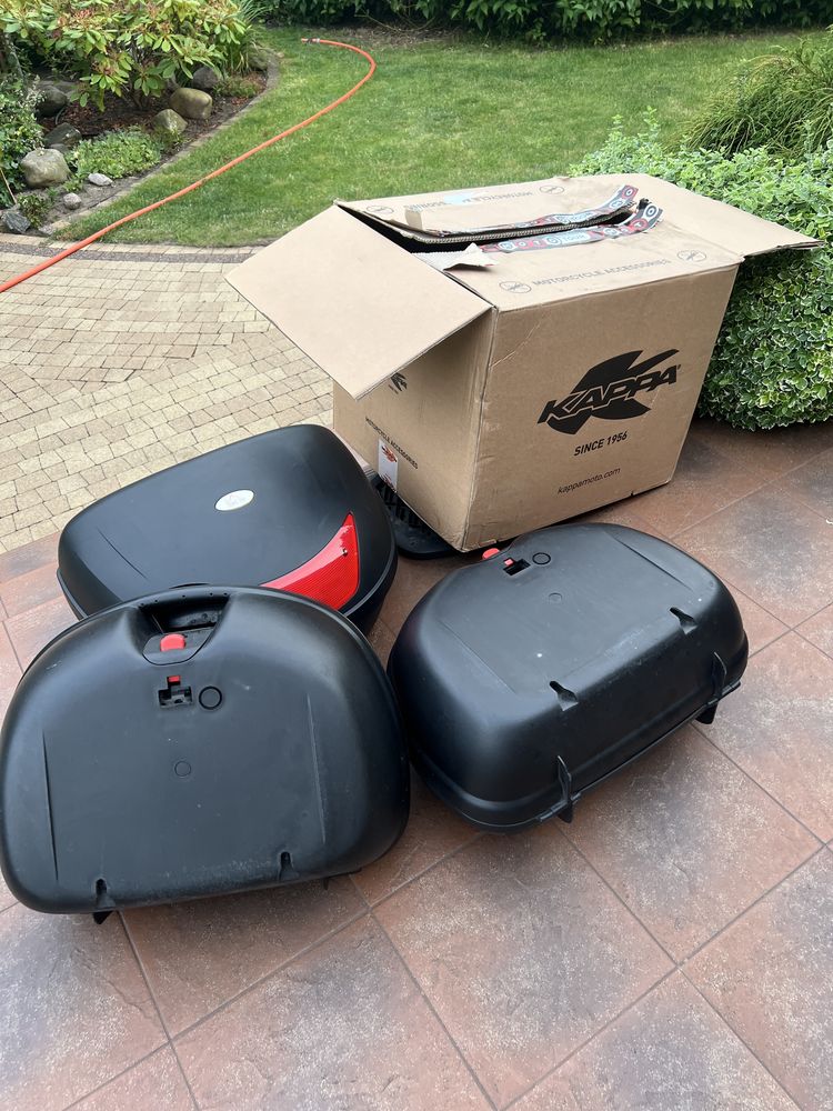 Kufry motocyklowe kappa k40n oraz homcom 48l