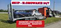 Skup Aut*Złomowanie*Kasacja*Wszystkie!! Pomoc Drogowa Transport Laweta