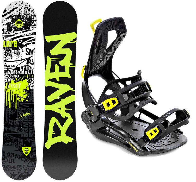 Nowy zestaw snowboardowy dziecięcy RAVEN deska + wiązania + buty