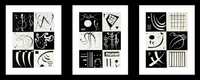 Wassily Kandinsky, 3 kompozycje czarno-białe