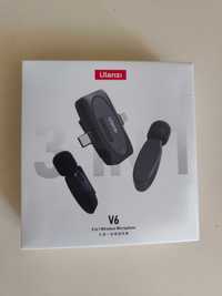 Ulanzi V6 петличний безпровідний мікрофон для телефону планшету камери