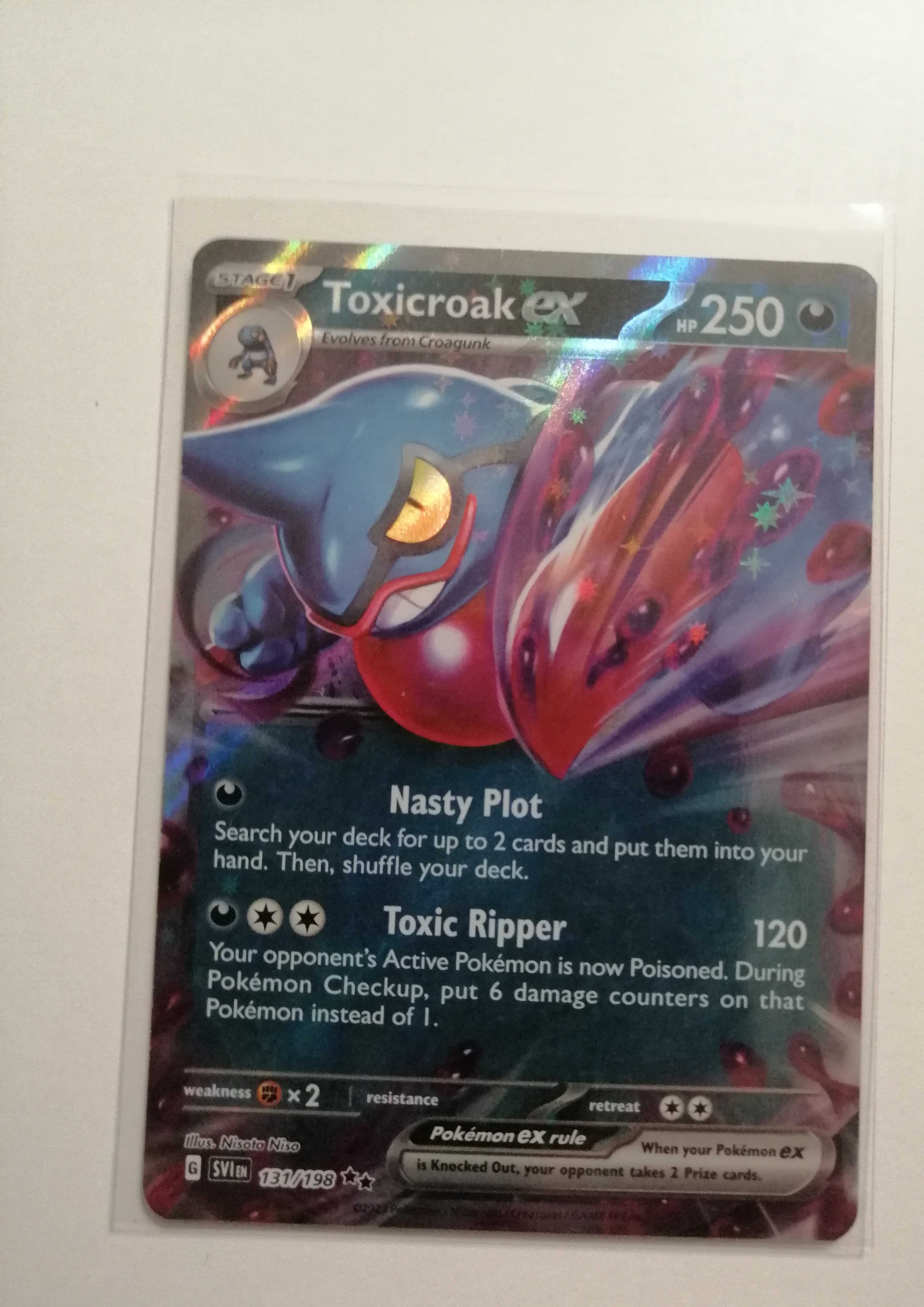 Karta Pokemon toxicroak ex (SVI 131)