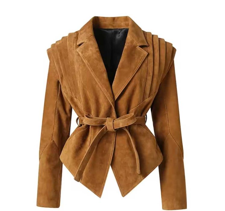 Kurtka stylowa skórzana zamsz ramoneska new collection