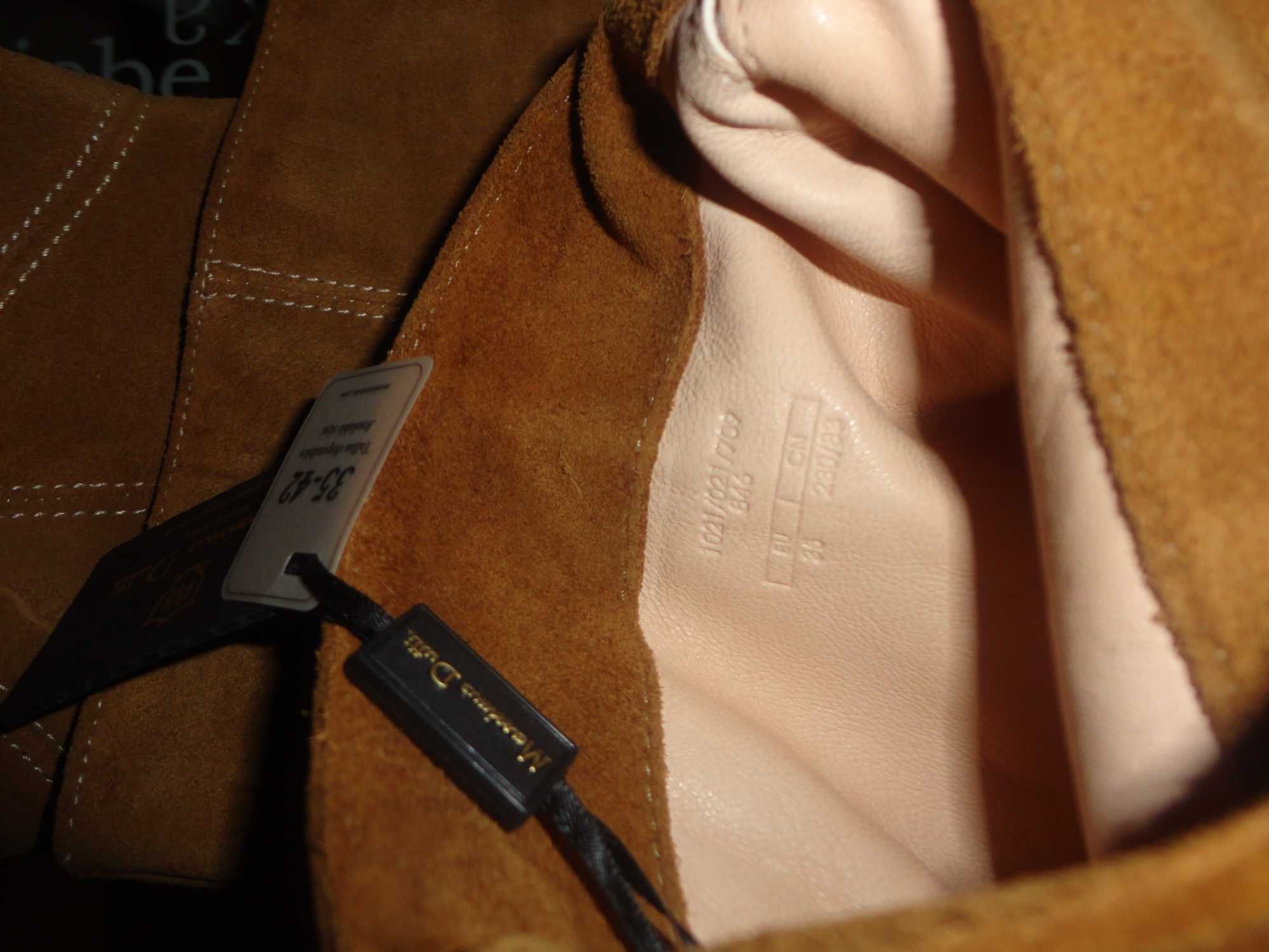 Botas cano alto camel Massimo Dutti