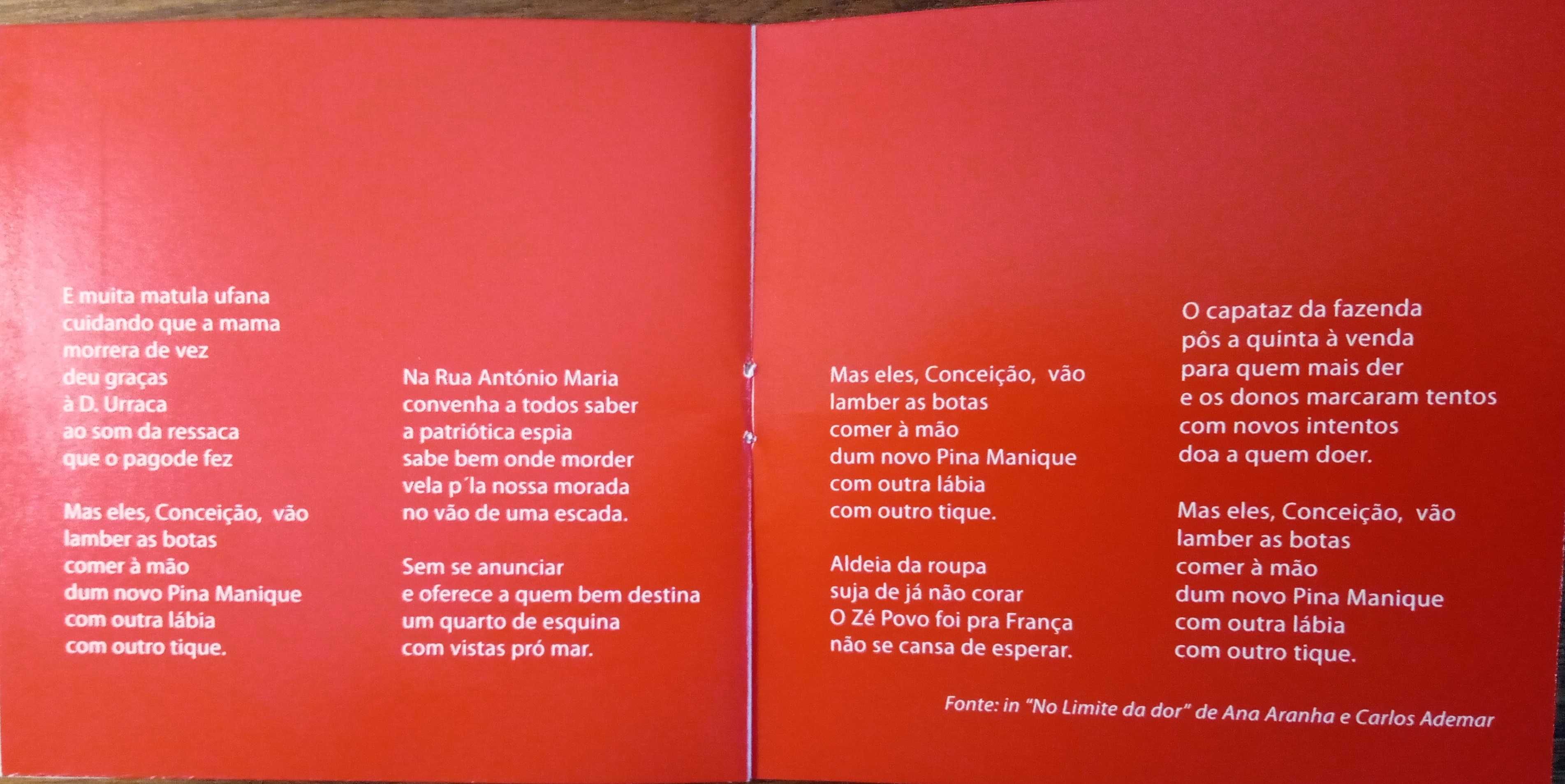 José Afonso	- - - - -		Na Rua António Maria	- - - - -	CD