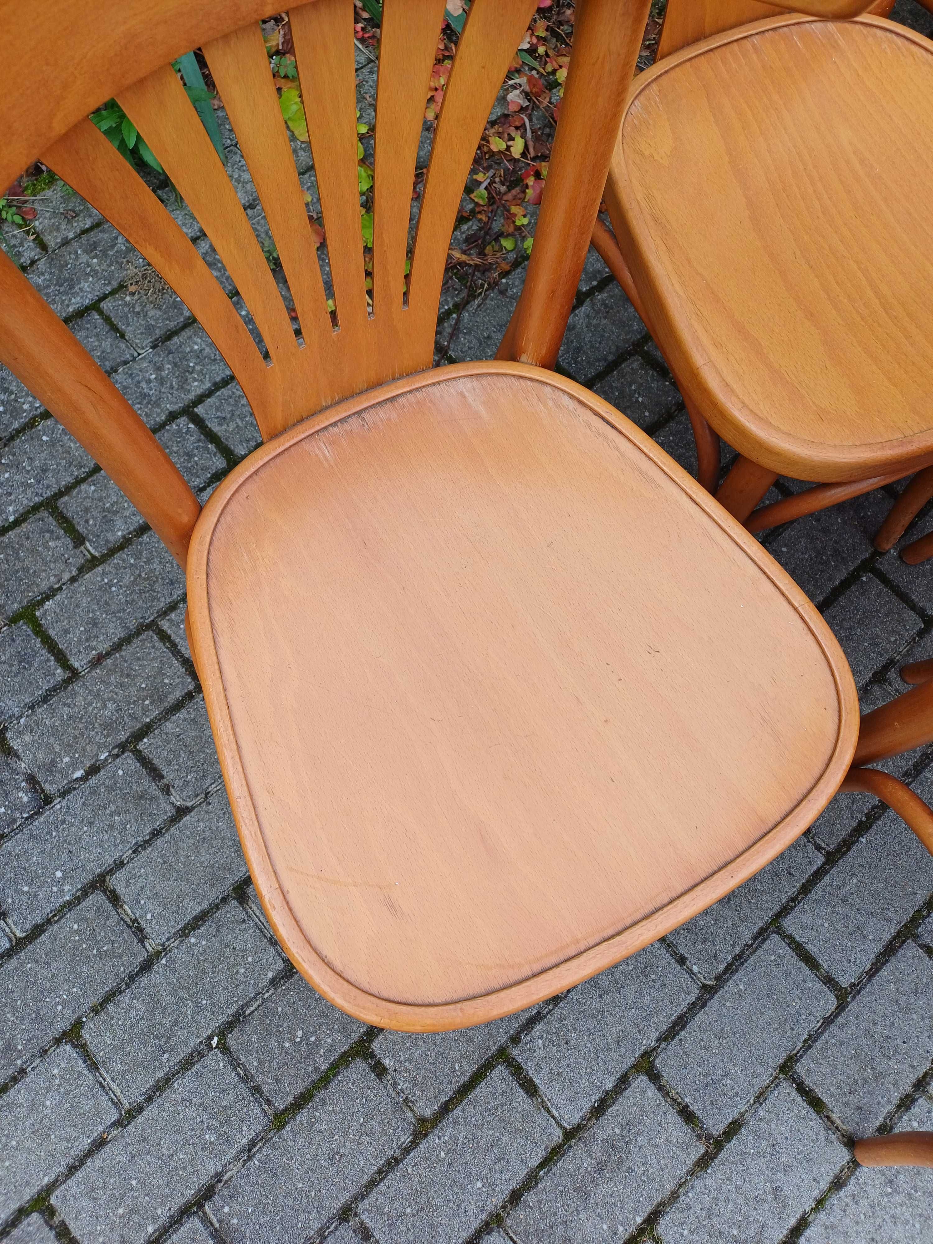 Krzesło krzesła jak thonet bistro gięte vintage radomsko
