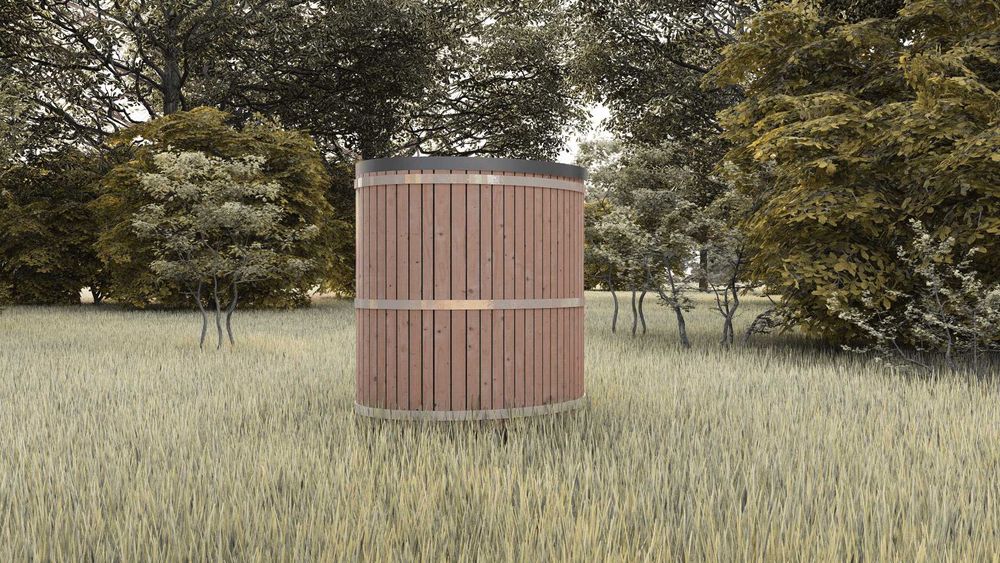 Бочка для холодної води. Купіль для бані, лазні. Холодна купіль