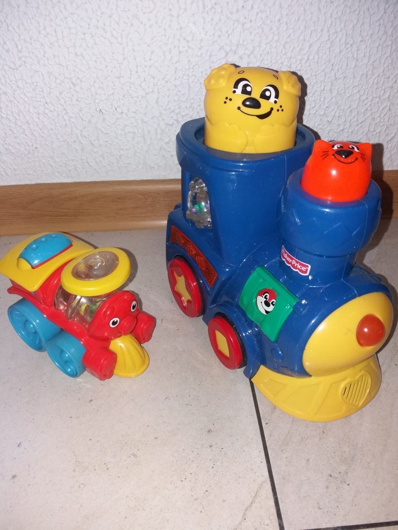 Fisher Price ciuchcia duża i mała