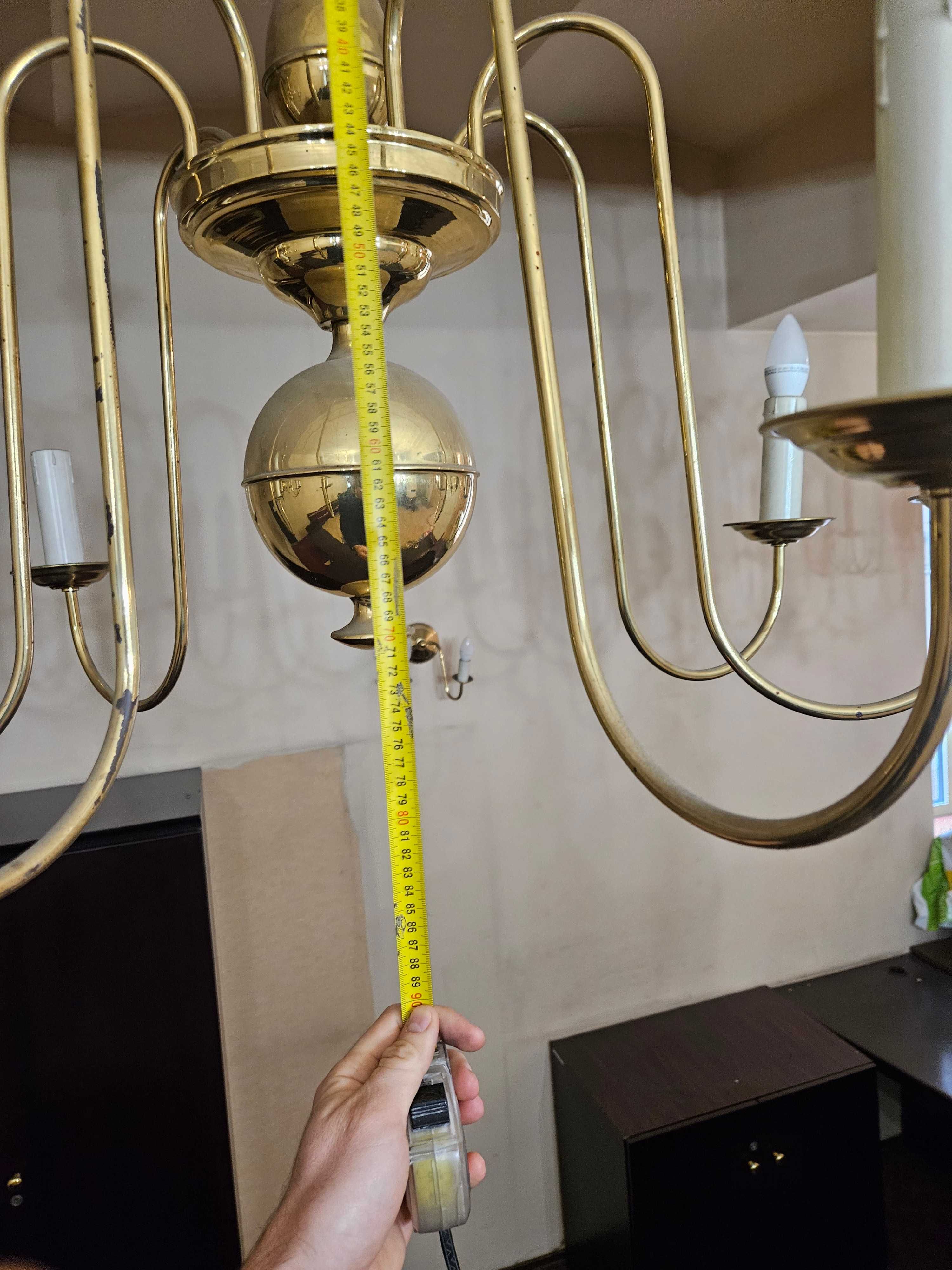Stylowy złoty żyrandol - lampa wisząca
