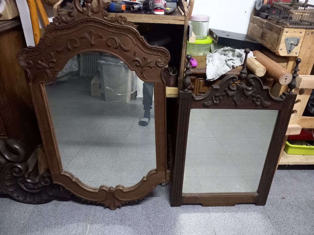 2 espelhos antigos.