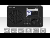Radio internetowe wifi/ FM/ DAB+/ Bluetooth Firmy Telestar DIRA M6i gw