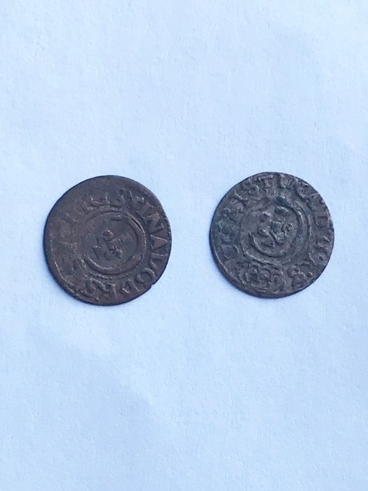 1 солид 1632-1654 Ливония Швеция Кристина