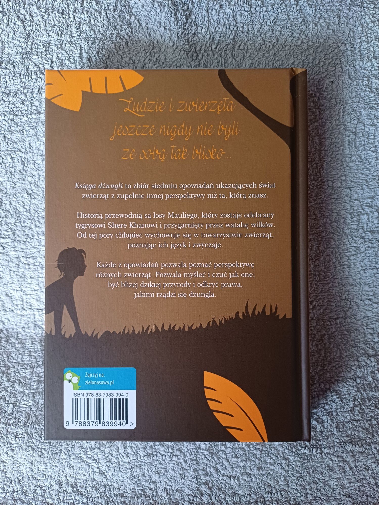 Księga Dżungli lektura - duże litery - Nowa - Super Prezent