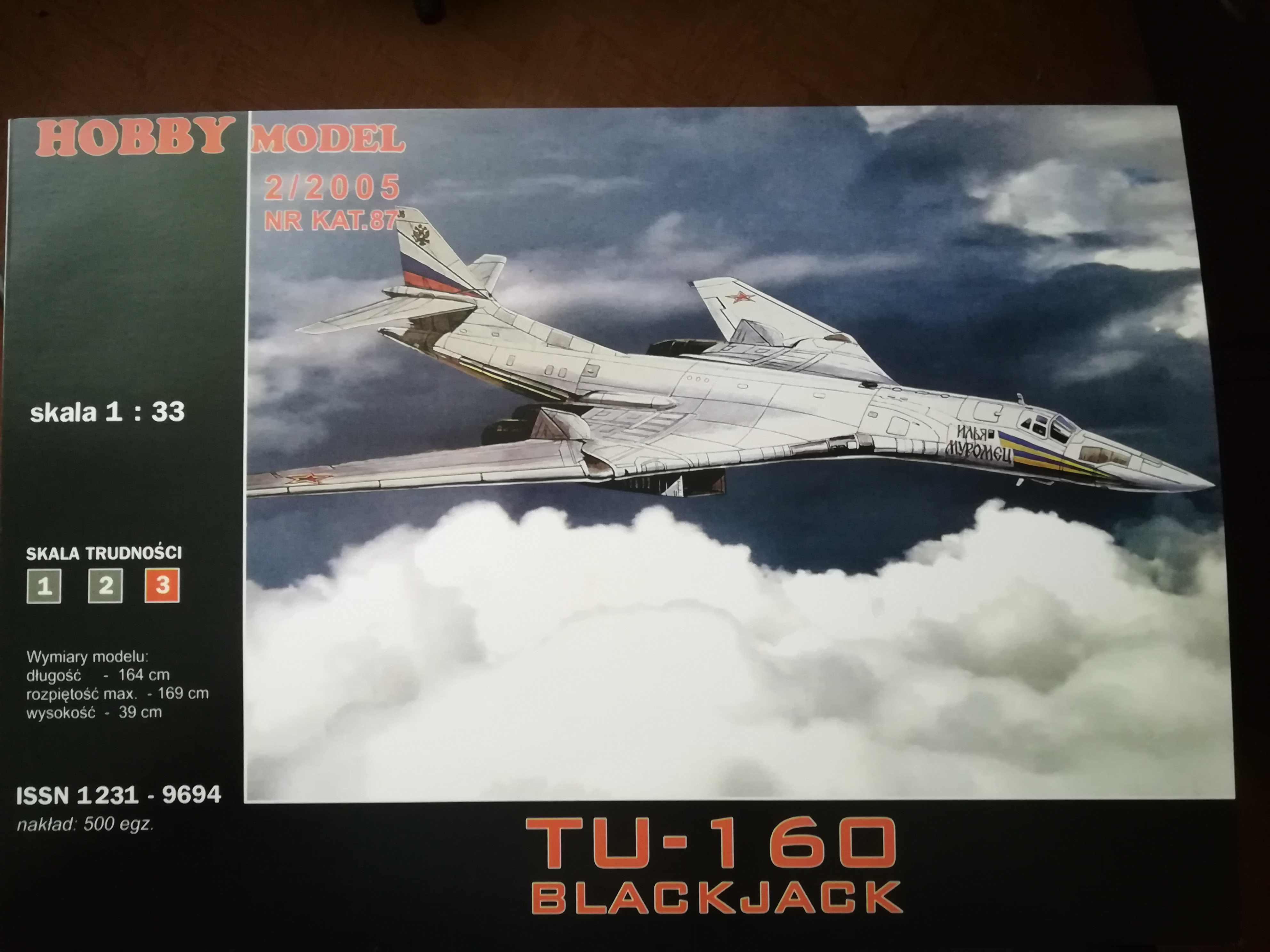 HOBBY Model TU-160 BlackJack model kartonowy