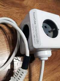 PowerCube Extended USB 1,5 m - szary