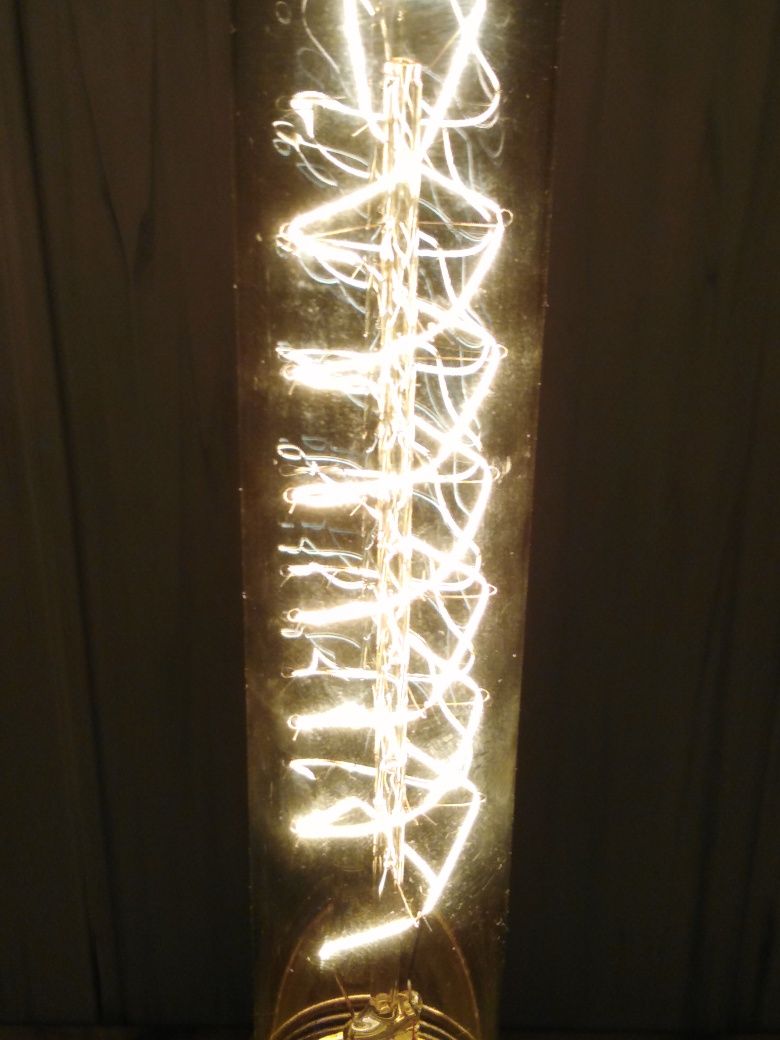 Lampa Edison stary miernik temperatury ETA bakielit loft vintage