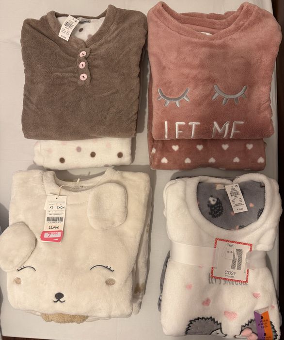 Pijamas polares e robe polar
