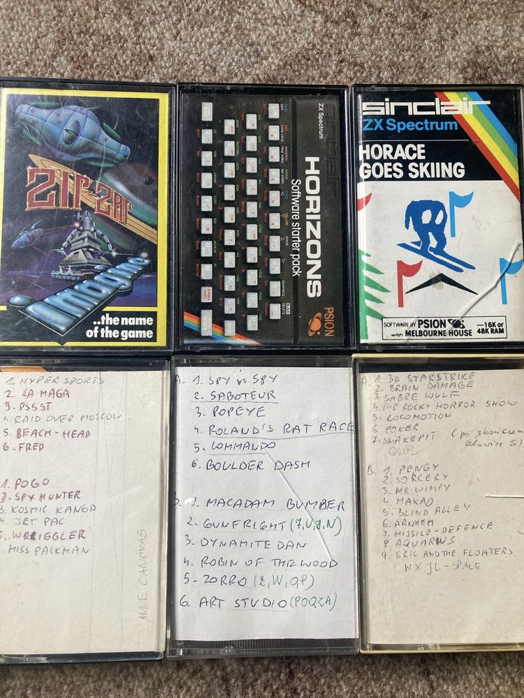 ZX Spectrum gry na kasetach audio