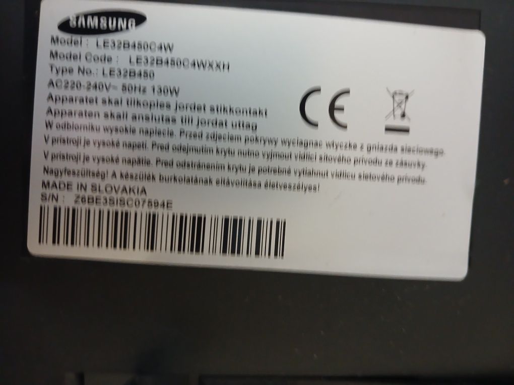 Телевізор samsung LE32B45C4W плазма 32'