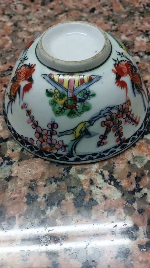 Taça de decoração chinesa