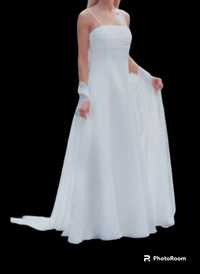 Suknia ślubna ecru Margarett vintage rozmiar 36