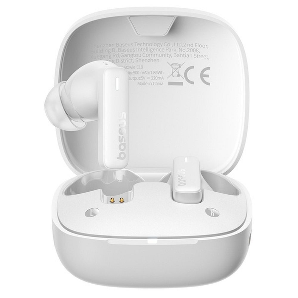 BASEUS słuchawki bezprzewodowe bluetooth TWS E19 białe
