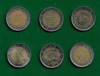11 Moedas Comemorativas de 2 Euros - ESTRANGEIRAS