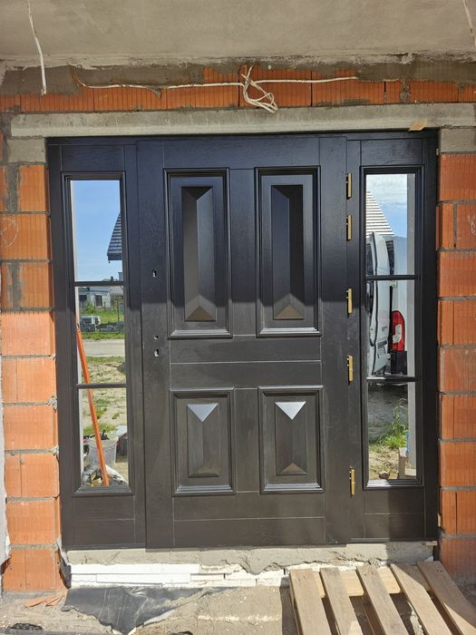 drzwi zewnętrzne drewniane producent gwarancja, montaż, dowóz