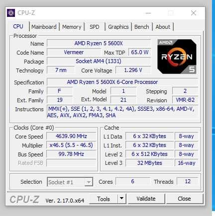 AMD Ryzen 5 5600X