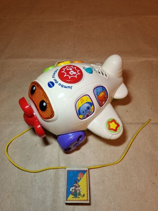 Развивающая игрушка - каталка интерактивный самолет Vtech