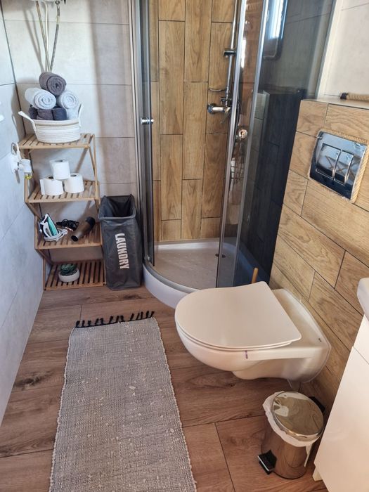 "Zaplecze Lasu" Domek całoroczny z Balią, drewniane domki jacuzzi