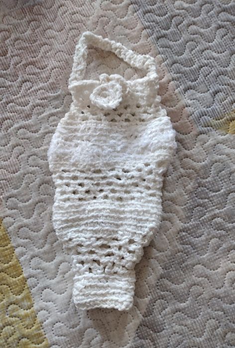 Sacos em crochê para guardar sacos de plástico